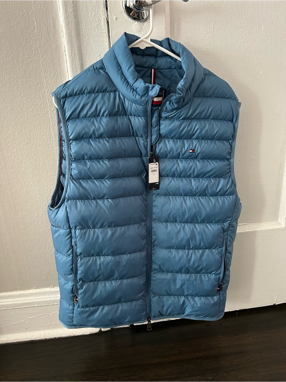 Tommy Hilfiger Light Blue Quilted Puffer Vest